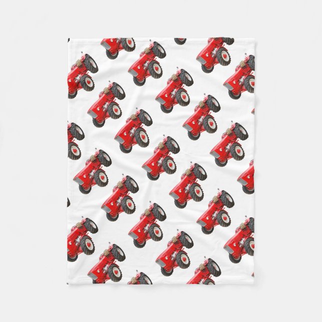 Alter Traktor Güldner G 75 AS Fleecedecke (Vorderseite)