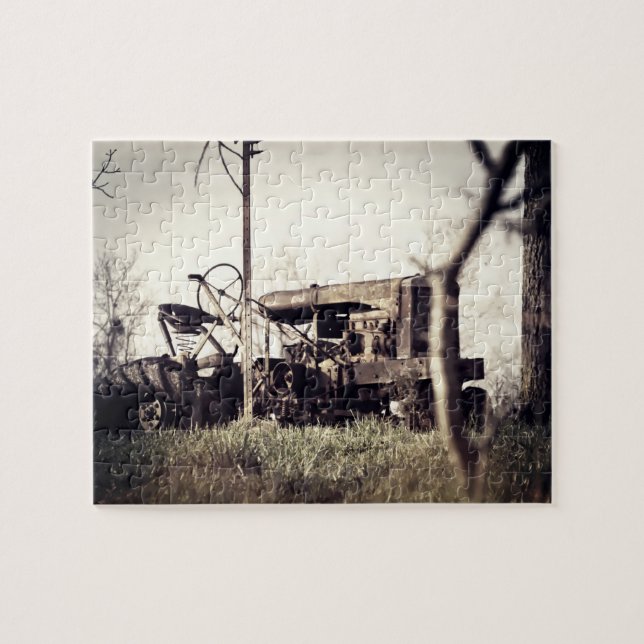 Alter Traktor Puzzle (Horizontal)
