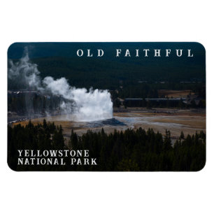 Alter treuer Geyser Eruption Yellowstone Magnet