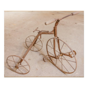 ALTER TRICYCLE 1928 FOTO DRUCKEN BERUFLICH