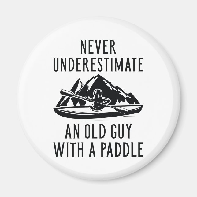 Alter Typ mit Paddel Magnet (Vorne)