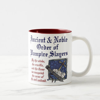 Alter u. edler Auftrag der Vampireslayers-Tasse Zweifarbige Tasse