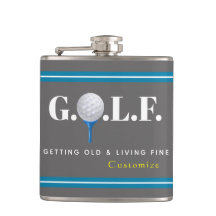 Alter und lebendiger schöner Vinyl-Wrapped Flask