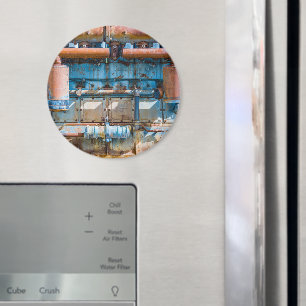 Alter und rostiger Atlas Imperial Diesel Motor in  Magnet