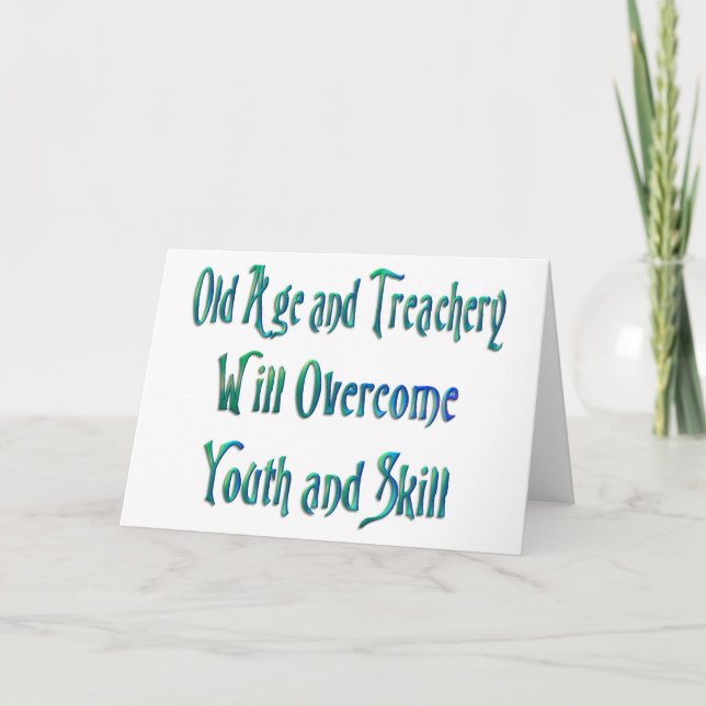 Alter und Verrat Karte (Vorderseite)