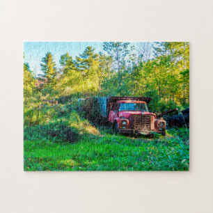 Alter Vintage-LKW Vermont. Puzzle
