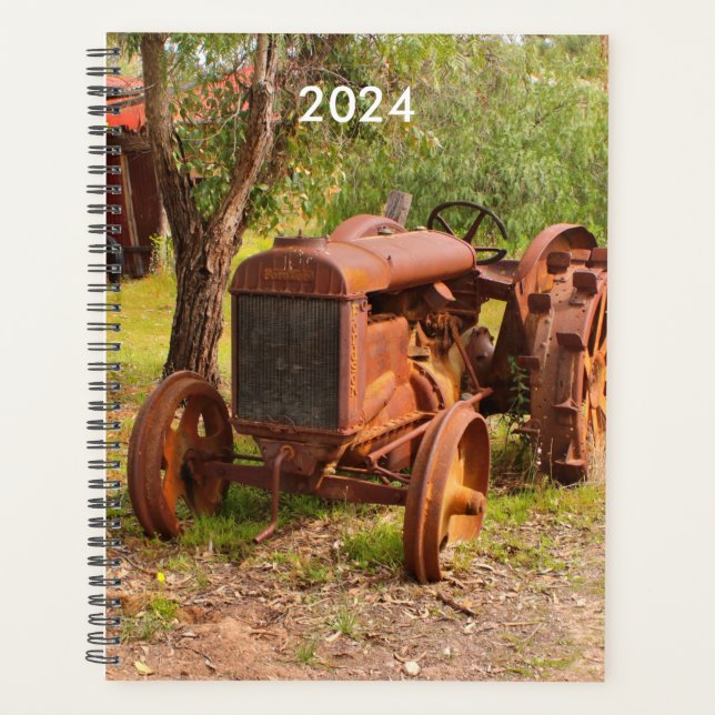 Alter Vintager Traktor, Australien, Jahresplaner 2 Planer (Vorderseite)