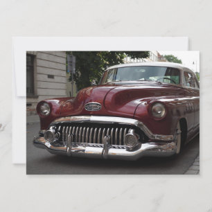 Alter Vintagewagen - Einladung