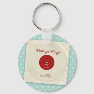 Alter Vinyl Record Schlüsselanhänger