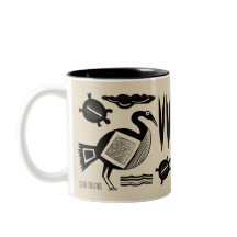 Alter Vogel, Schildkröte, Gras, Aquarellcreme