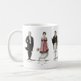 Alter von Jane Austen gegen Tanz Contradance Kaffeetasse