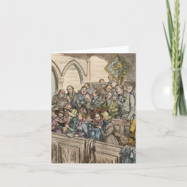 ALTER WEIHNACHTSchor Feiertagskarte (Vorderseite)