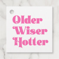 Älter Weiser Heißer Heißrosa Retro Geburtstagsfeie