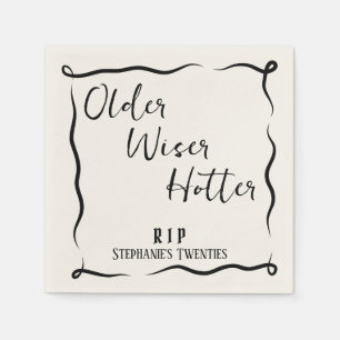Älter Weiser Heißer RIP 20er 30. Geburtstag Serviette