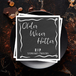Älter Weiser Heißer RIP 20er 30. Geburtstag Serviette