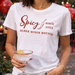 Älter Weiser Heißerer Roter Scharfer Chili Pepper T-Shirt