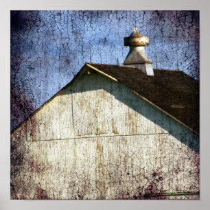 Alter Weißer Stall Poster