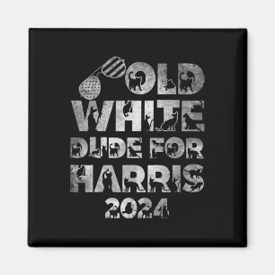 Alter weißer Typ für Harris Kamala Harris 2024 Pre Magnet