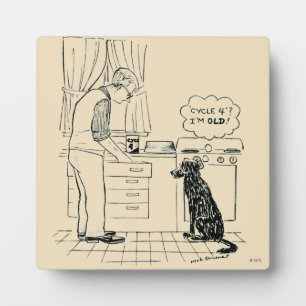 Älter werdender Hund Fotoplatte