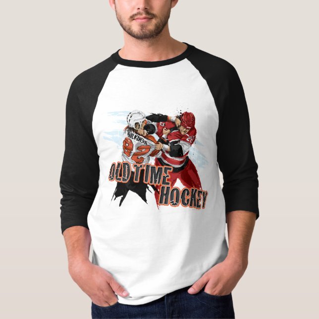 Alter Zeit-Hockey-T - Shirt (Vorderseite)