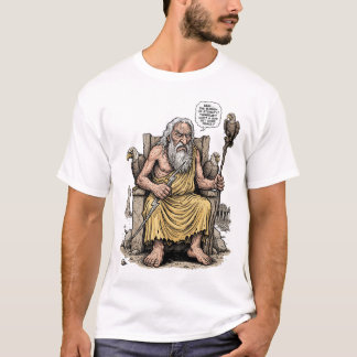 Alter Zeus Müder Gott Last der Ewigkeit T-Shirt