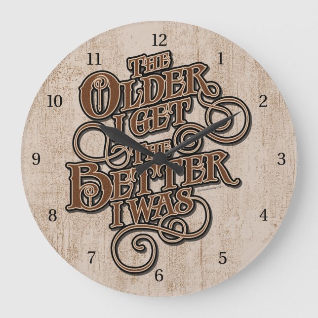 Ältere besser große wanduhr (Vorderseite)