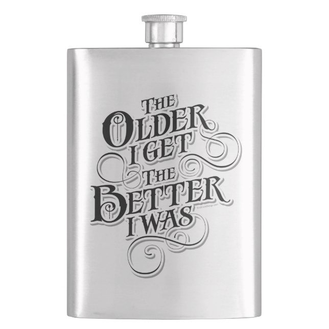 Ältere bessere Flasche Flachmann (Vorderseite)
