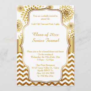 Ältere formale Klasse 2017 des Abschlussballs Einladung