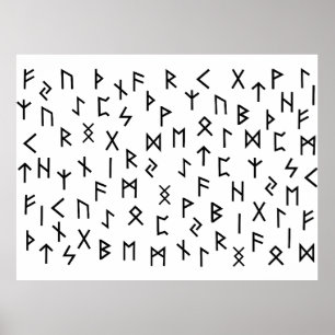 Ältere Futhark-Runen Poster