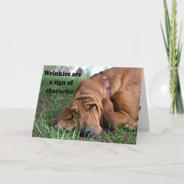 Ältere Geburtstagskarte wachsen Karte (Vorderseite)