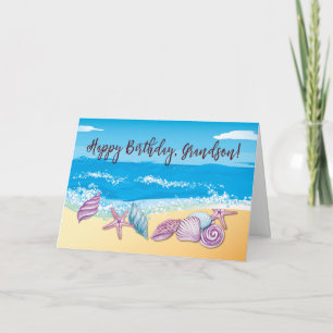 Ältere Grandson zum Geburtstag mit geschmackvollen Karte