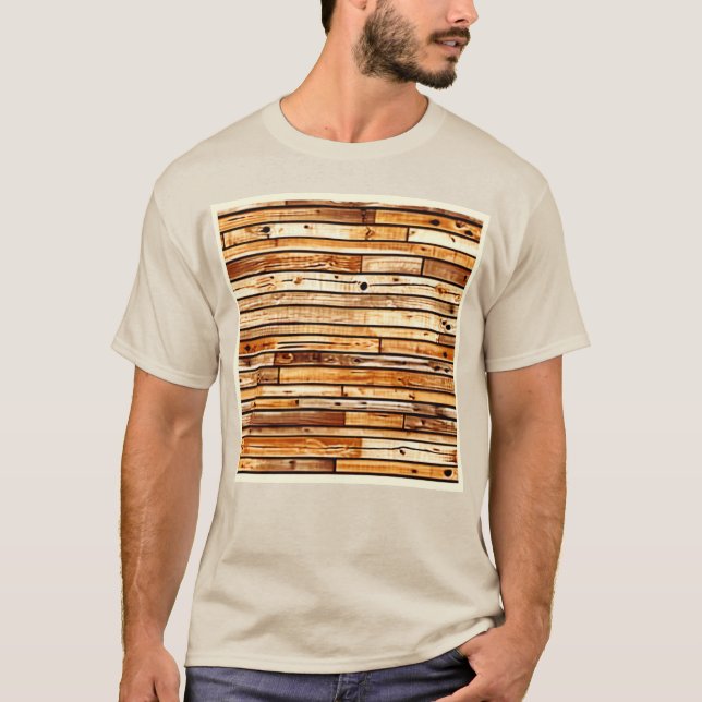 Ältere Holzstruktur T-Shirt (Vorderseite)