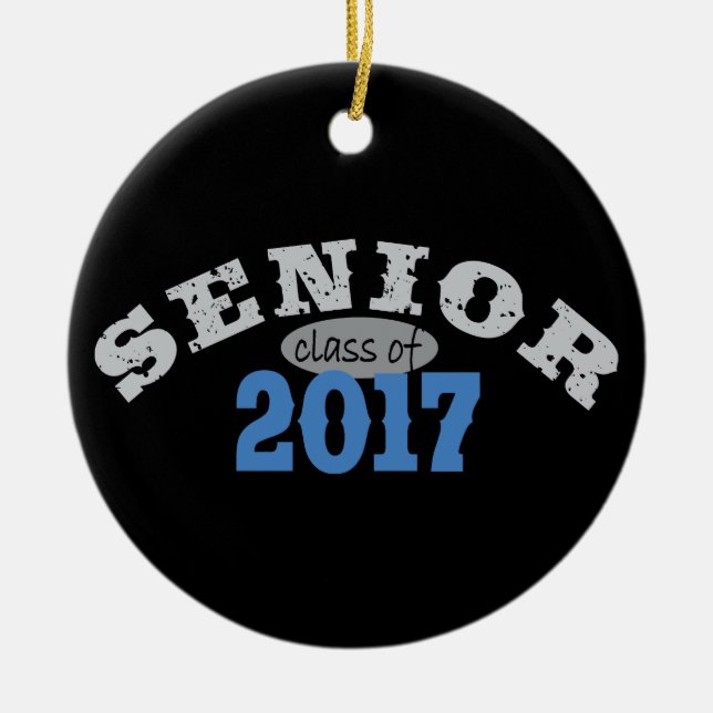 Ältere Klasse von Blau 2017 Keramik Ornament (Vorne)