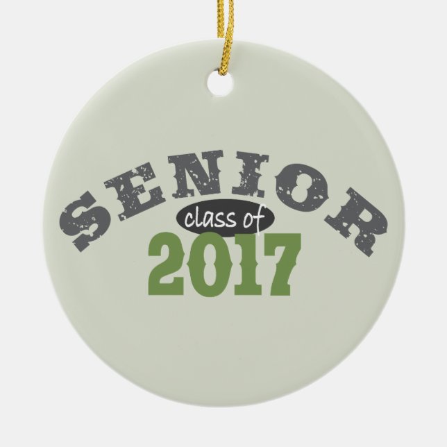 Ältere Klasse von Grün 2017 Keramikornament (Vorne)