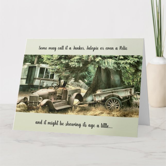 Ältere Menschen - Geburtstagskarte Karte (Vorderseite)