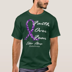 Ältere Missbrauch Bewusstsein über Angst in diesem T-Shirt