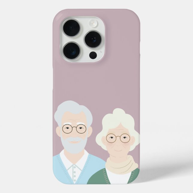 Ältere Paare iPhone Case (Rückseite)