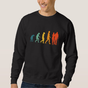 Ältere Patienten Betreuung Evolution Retro Betreue Sweatshirt