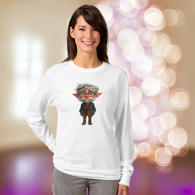 Ältere Weihnachtself Frauen T-Shirt (Von Creator hochgeladen)
