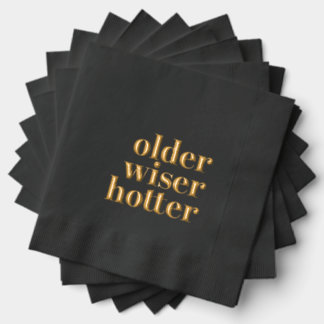Ältere Weiiser Hotter Birthday Napkins Servietten Mit Folie