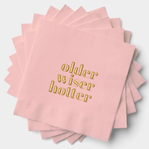 Ältere Weiiser Hotter Pink Napkins Servietten Mit Folie