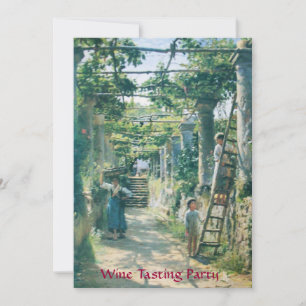 ÄLTERE WEINRÜSTE WEIN PARTY EINLADUNG