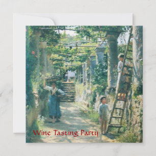 ÄLTERE WEINRÜSTE WEIN PARTY EINLADUNG