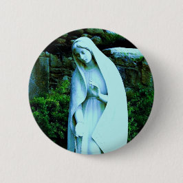 Altered Blue Jungfrau Mary Button