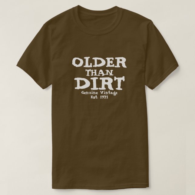 Älterer als Vintager Design-T - Shirt (Design vorne)