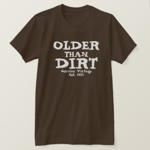 Älterer als Vintager Design-T - Shirt