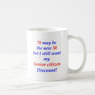 Älterer Bürger 70 Tasse