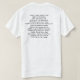 Älterer Bürger simsen Code T-Shirt (Design Rückseite)