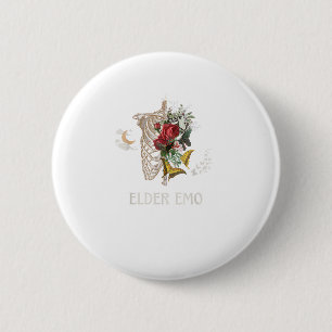 Älterer Emo Lustiger Goth Älterer Gothic Cottageco Button