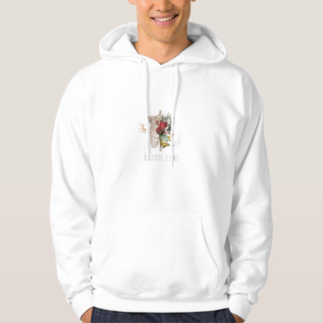 Älterer Emo Lustiger Goth Älterer Gothic Cottageco Hoodie (Vorderseite)
